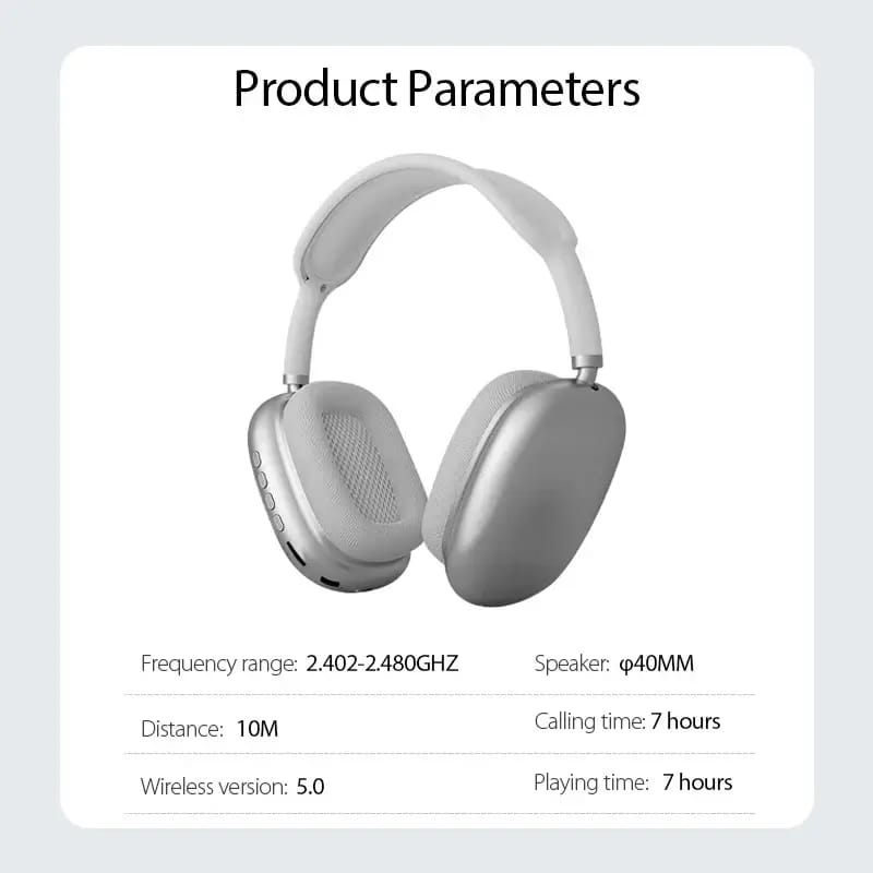 P9 Headphone Wireless Bluetooth Multicolor Seamless Connectivity